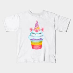 Unicorn cupcake Kids T-Shirt